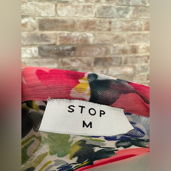 Sheer Floral Maxi Dress by Stop (M) - Picture 6 of 8